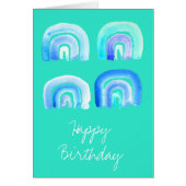 Blue rainbow retro turquoise (Vorne)