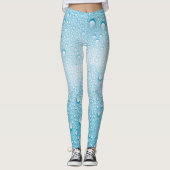 BLUE RAINDROP DEW PATTERN LEGGINGS (Vorderseite)