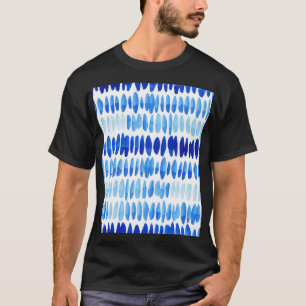 Blue Raindrops: Aquarell Nahtlos Abstrakt T-Shirt