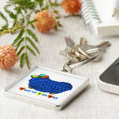 Blue Ram Chinese New Year Zodiac Schlüsselanhänger (Seite)