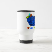 Blue Ram Chinese Year Zodiac Travel Mug Reisebecher (Mittel)