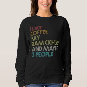Blue Ram Cichlid Fischkaffee Aquarium Vintag Rette Sweatshirt