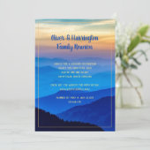 Blue Range Mountains Family Wiedersehen Einladung (Stehend Vorderseite)