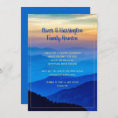 Blue Range Mountains Family Wiedersehen Einladung (Vorne/Hinten)
