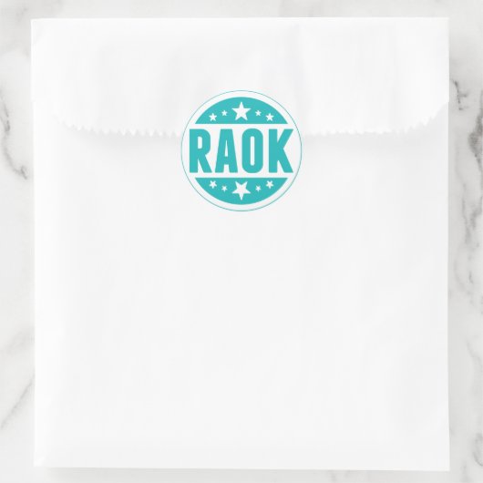 Blue RAOK Stickers (Tasche)