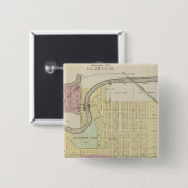 Blue Rapids, Marshall Landkreis, Kansas Button (Vorne & Hinten)