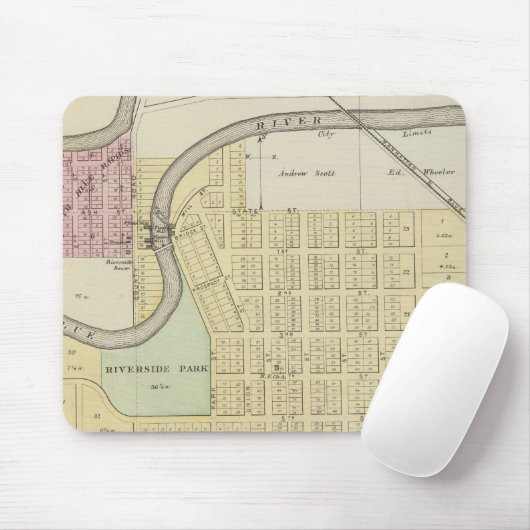Blue Rapids, Marshall Landkreis, Kansas Mousepad (Mit Mouse)