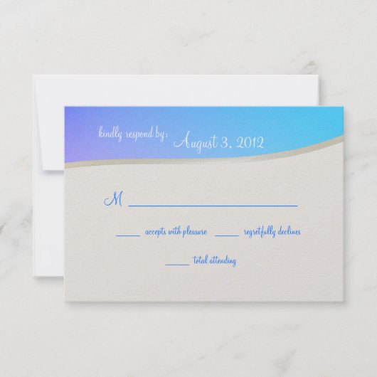 Blue Raspberry Candy Bat Mitzvah UAWG RSVP Karte (Vorderseite)