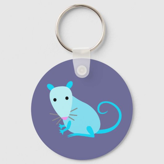 Blue Rat Keyring Schlüsselanhänger (Vorderseite)