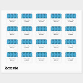Blue Raute Wedding Stickers (Blatt)