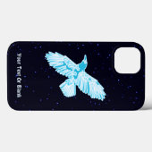 Blue Raven on Stars Case-Mate iPhone Hülle (Rückseite (Horizontal))