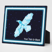 Blue Raven on Stars Fotoplatte (Seite)