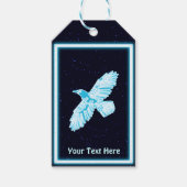 Blue Raven on Stars Geschenkanhänger (Vorderseite)