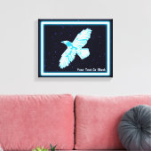 Blue Raven on Stars Leinwanddruck (Insitu (Wohnzimmer))