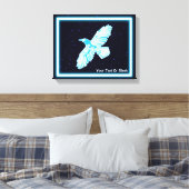 Blue Raven on Stars Leinwanddruck (Insitu (Schlafzimmer))