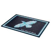Blue Raven on Stars Schneidebrett (Ecke)