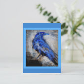 Blue Raven von Sharles Postkarte (Stehend Vorderseite)