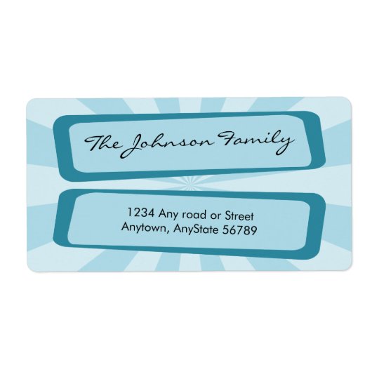 Blue Ray Address Label (Vorne)