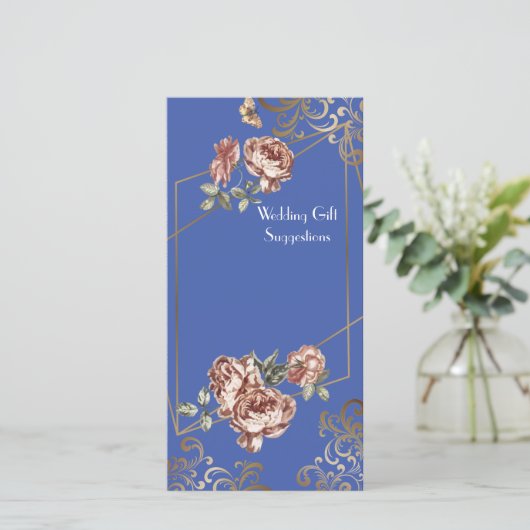 Blue Ray Blumenzauberkarte Dankeskarte (Stehend Vorderseite)