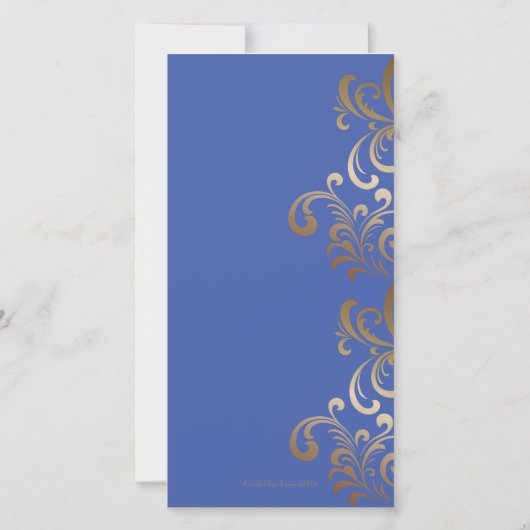 Blue Ray Blumenzauberkarte Dankeskarte (Rückseite)