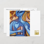 Blue Reader Postcard Postkarte (Vorne/Hinten)