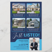 Blue Real Anwesen Agent Properties Listing Broker Flyer (Vorne)