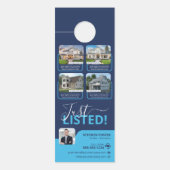 Blue Real Anwesen Agent Properties Listing Broker Türanhänger (Vorderseite)