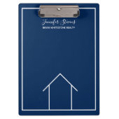 Blue Real Anwesen Company Custom Open House Klemmbrett (Vorderseite)