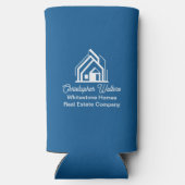 Blue Real Estate Company Customized Realtor Selters Dosenkühler (Rückseite)