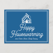 Blue Real Estate Company Personalized Realtor Postkarte (Vorderseite)