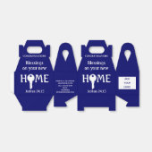 Blue Realtor to Client NEW ZUHAUSE Closing Gift Geschenkschachtel (Ungefaltet)