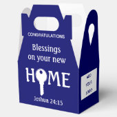 Blue Realtor to Client NEW ZUHAUSE Closing Gift Geschenkschachtel (Geöffnet)