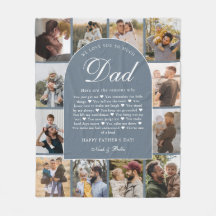Blue Reasons We Love You Dad Photo Grid Collage