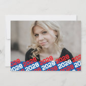 Blue & Red 4 Foto Abschluss Ankündigung (Rückseite)