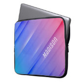 Blue-Red-Abstrakt-Hintergrund und Anpassung Laptopschutzhülle (Vorderseite Links)