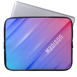 Blue-Red-Abstrakt-Hintergrund und Anpassung Laptopschutzhülle