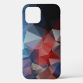 Blue Red Abstrakt Pyramid Muster Case-Mate iPhone Case-Mate iPhone Hülle (Rückseite)