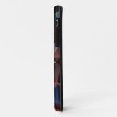 Blue Red Abstrakt Pyramid Muster Case-Mate iPhone Hülle (Hinten/Links)