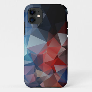 Blue Red Abstrakt Pyramid Muster Case-Mate iPhone Hülle