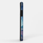 Blue Red Abstrakt Pyramid Muster Case-Mate iPhone Hülle (Hinten/Rechts)