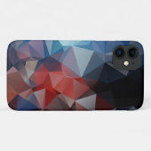 Blue Red Abstrakt Pyramid Muster Case-Mate iPhone Hülle (Rückseite (Horizontal))