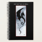 Blue Red Blume Black Dragon Planer (Vorderseite)