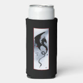 Blue Red Blume Black Dragon Selters Dosenkühler (Seltzer Vorderseite)