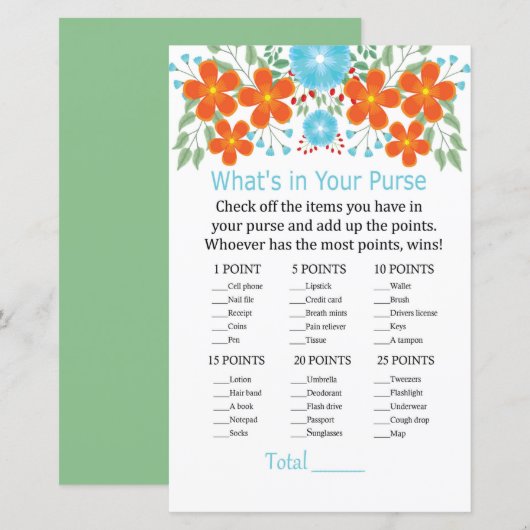 Blue Red Blume Was ist in deinem Handyspiel? (Vorne/Hinten)