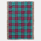 Blue Red Campbell Tartan Blackwatch Kariert Decke (Vorderseite Vertikal)