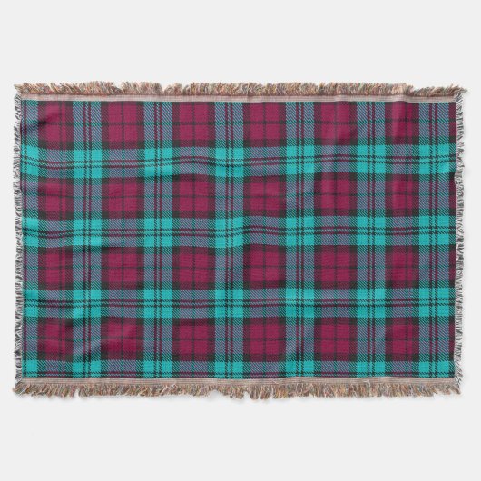 Blue Red Campbell Tartan Blackwatch Kariert Decke (Vorderseite)