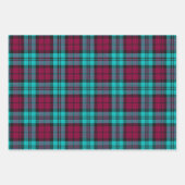 Blue Red Campbell Tartan Blackwatch Kariert Geschenkpapier Set (Vorderseite 3)