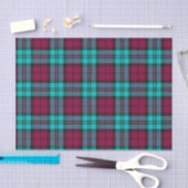 Blue Red Campbell Tartan Blackwatch Kariert Seidenpapier (Handwerk)