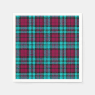 Blue Red Campbell Tartan Blackwatch Kariert Serviette
