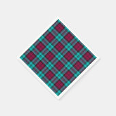 Blue Red Campbell Tartan Blackwatch Kariert Serviette (Ecke)